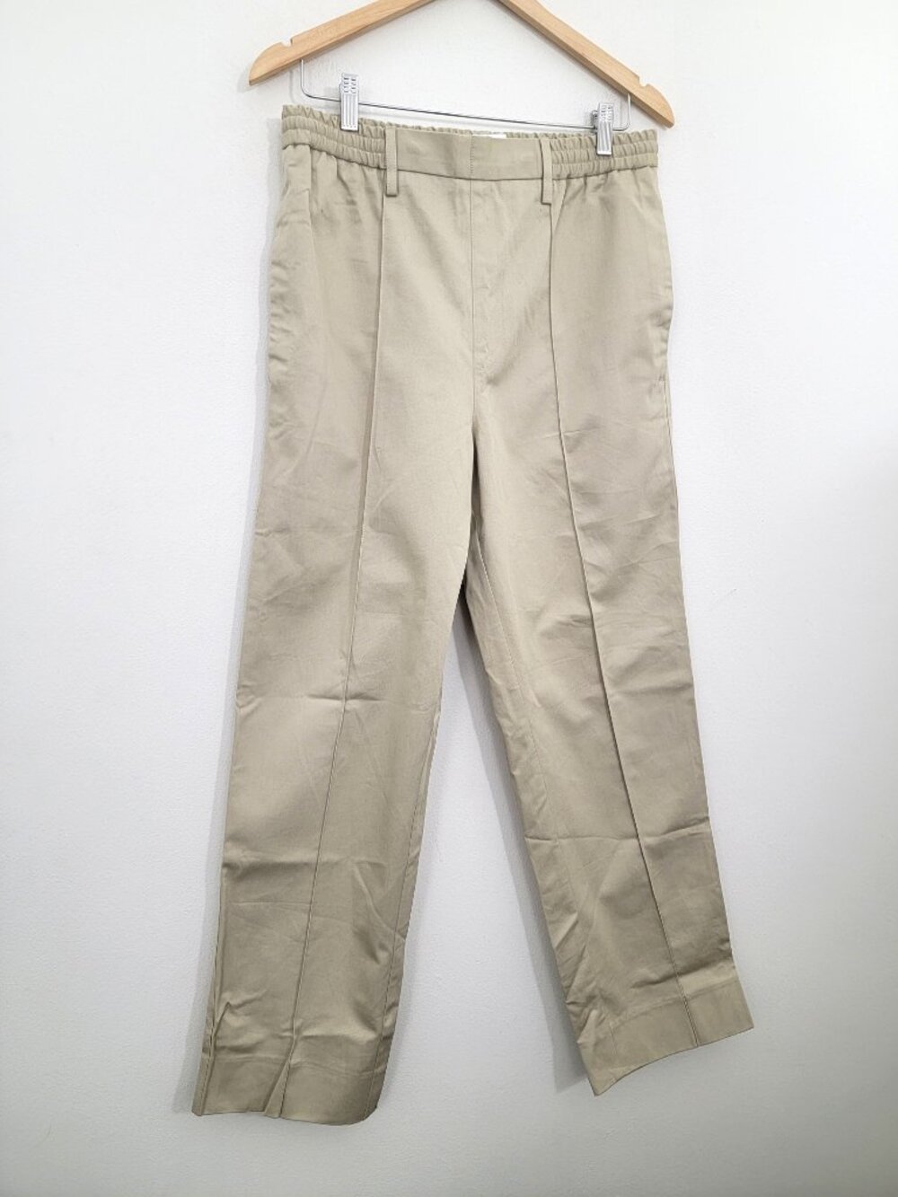 Ami Paris Taupe Elastic Waist Cotton Trousers 40 8